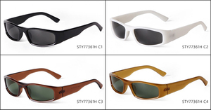 STY77361H tendenza <span class=keywords><strong>Vintage</strong></span> Y2K rettangolo sport occhiali da sole nero montatura da uomo retrò occhiali da sole donna all'ingrosso UV400 ciclismo tonalità - Product Image 5