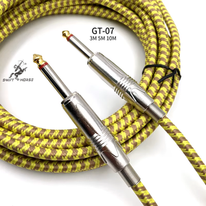 Venta caliente profesional instrumento musical accesorio <span class=keywords><strong>cable</strong></span> <span class=keywords><strong>guitarra</strong></span> cables 3M 4m 10m <span class=keywords><strong>cable</strong></span> <span class=keywords><strong>de</strong></span> <span class=keywords><strong>guitarra</strong></span> <span class=keywords><strong>de</strong></span> alta calidad precio al por mayor - Product Image 1