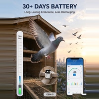Traceur GPS électronique pour pigeon Heartpaws OMB-09, mini-bague de patte arrondie, suivi en temps réel, réseau 4G, localisateur GPS pour pigeon, entraînement quotidien