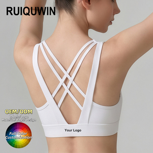 RUIQUWIN 2026 Nuevo Sujetador Deportivo Personalizado para Mujer, Talla Grande, Sin Costuras, Ecológico, Transpirable, Ropa de Gimnasio al por Mayor - Product Image 1