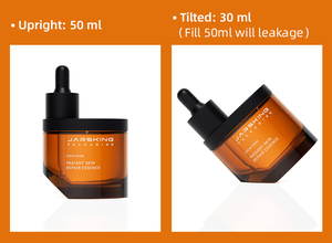 Flacone Contagocce di Lusso da 30ml (1oz) in <span class=keywords><strong>Vetro</strong></span> Satinato Rosa per Siero per Capelli, dalla Forma Unica e Irregolare, con Pipetta - Product Image 2