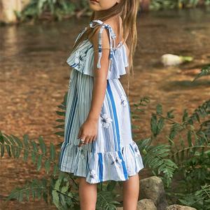 Robe d'été personnalisée pour enfants, imprimée, à bretelles, longue robe de plage, 100% rayonne, tissu doux, robe hawaïenne - Product Image 2