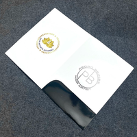 Pochette A4 mate personnalisée pour contrats, impression personnalisée, insert A5, papier kraft spécial, estampage à chaud, gaufrage du logo