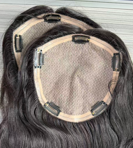 أعلى ، 20 بوصة موجة الجسم اللون الطبيعي ، من الشعر الطوبير قاعدة الحرير - Product Image 4