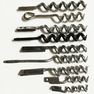 Accessoires d'ouvre-bouteille de vin personnalisables en usine, tire-bouchon à vis en acier inoxydable pour amateurs de bois, kits d'ouvre-bouteille de vin DIY - Product Image 1