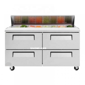 6 Ngăn Kéo Nhà Bếp Nhà Hàng Thương Mại 60 Inch Tủ Lạnh Bàn Ăn Pizza Sandwich Thực Phẩm Tủ Lạnh Bằng Thép Không Gỉ - Product Image 2