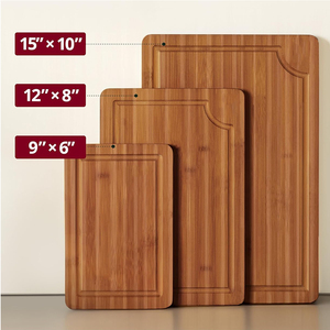 Tabla <span class=keywords><strong>de</strong></span> <span class=keywords><strong>cortar</strong></span> <span class=keywords><strong>de</strong></span> bambú carbonizado profundo con ranura para jugos y asa lateral, tabla <span class=keywords><strong>de</strong></span> carnicero para preparación <span class=keywords><strong>de</strong></span> comidas y servicio en la <span class=keywords><strong>cocina</strong></span> - Product Image 2