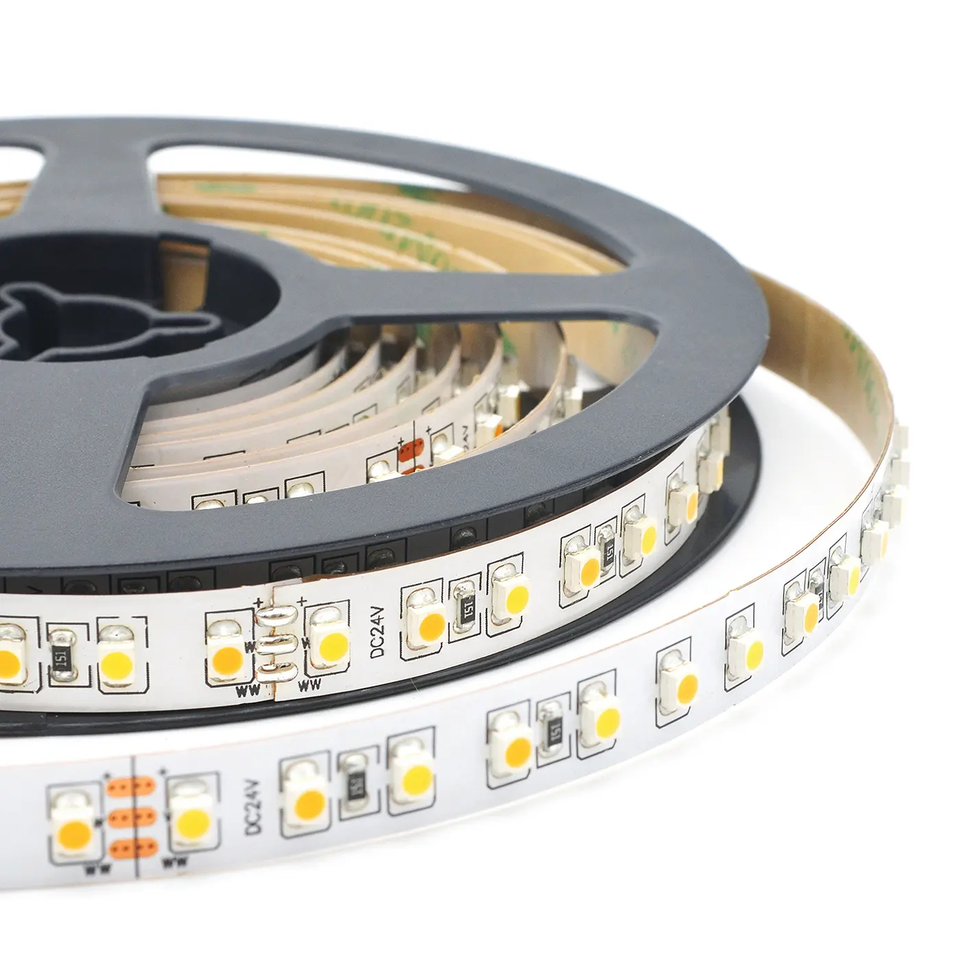 Lanple Langlebige mehrfarbige Luces LED 2700K-10000K DC 24V Ruban LED SMD 3528 Flexibler LED-Streifen