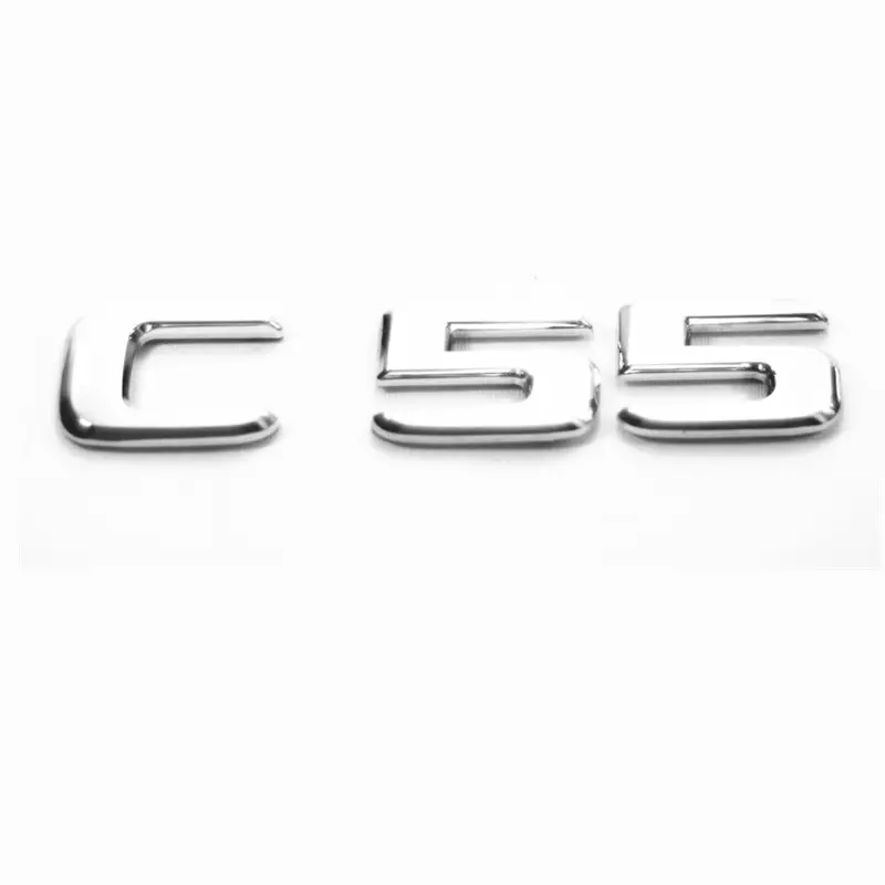 ABS Chrom C32 C36 C43 C55 C63 Typenschilder Schwanz Emblem Abzeichen Aufkleber Selbst klebendes Klebeband