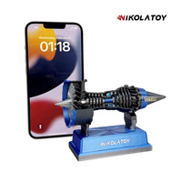 Modèle réduit de moteur aérospatial NIKOLATOY XLL375 en plastique, turbofan de type avion, pour les jeunes (15-35 ans)