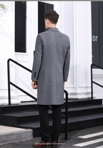 Autumn and Winter New Double-sided Wool <strong>Coat</strong> Korean Version Double-row Men's Trend Mid-length <strong>Trench</strong> <strong>Coat</strong> - Product Image 6