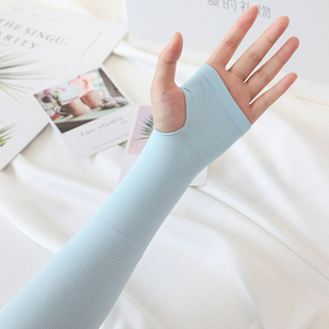 Logo personalizzato estate <span class=keywords><strong>fiori</strong></span> carini sport all'aria aperta crema solare Anti UV protezione solare maniche <span class=keywords><strong>braccio</strong></span> - Product Image 2