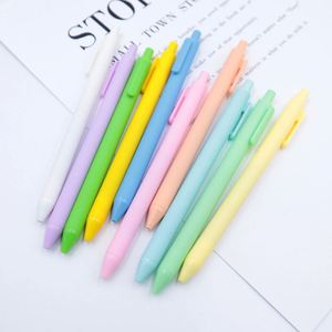 Stylos gel promotionnels X615 multi-couleurs en plastique souple avec finition caoutchoutée, bon marché, avec logo - Product Image 3