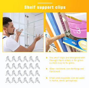 Clip en métal trou horizontal <span class=keywords><strong>colonne</strong></span> vitrine étagère support accessoires trou horizontal <span class=keywords><strong>colonne</strong></span> - Product Image 3