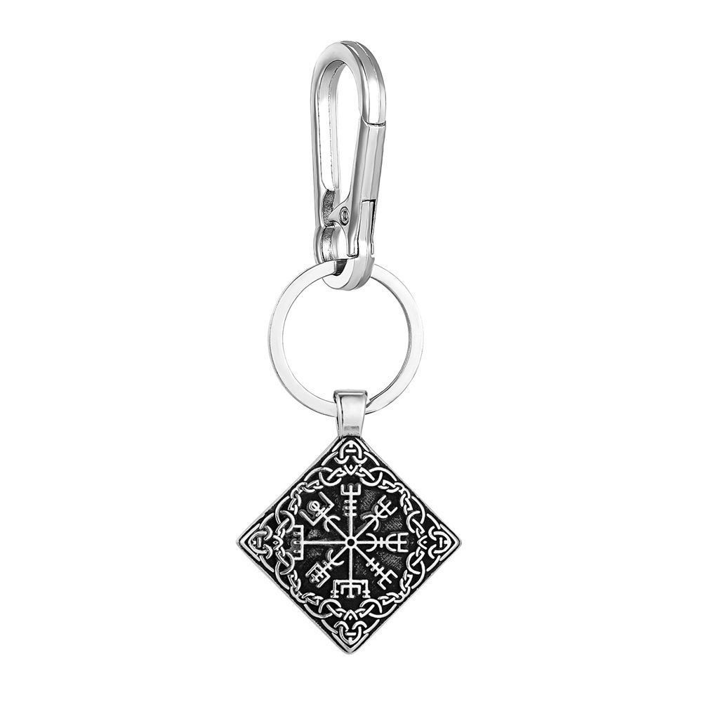 Pendentif couleur acier fermoir bec d'aigle