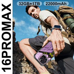 Smartphone Mobile 16 Promax Robusto 5G LTE CDMA NFC IP68 Impermeabile con Visione Notturna Antiurto Telefono da Gaming Batteria da 22000 mAh - Product Image 6