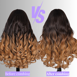 Vendita all'ingrosso di prodotti usura Go Body Wave Ombre marrone coulisse Pre-Cut HD pizzo senza colla parrucche capelli umani <span class=keywords><strong>davanti</strong></span> - Product Image 3