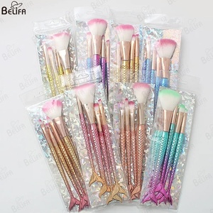ที่ขาย<span class=keywords><strong>ด</strong></span>ีที่สุ<span class=keywords><strong>ด</strong></span>ที่มีสีสันผมนุ่มแปรงแป้งหลวมความงามเครื่องมือแต่งหน้า4ชิ้นนางเงือกชุ<span class=keywords><strong>ด</strong></span>แปรงเครื่องสําอางหางปลาแปรงแต่งหน้า - Product Image 6