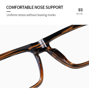 กรอบแว่นตา<span class=keywords><strong>แฟ</strong></span>ชั่นทรงสี่เหลี่ยมใหญ่ รุ่น 93511 สำหรับผู้ชาย ปี 2026 แว่นตาออพติคอล TR90 หรูหรา ป้องกันแสงสีฟ้าจากคอมพิวเตอร์ - Product Image 4