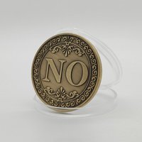 Pièce de monnaie américaine YES ou NO, pièce de monnaie ancienne magique, porte-bonheur, pièce de monnaie commémorative, pièce de monnaie de défi personnalisée