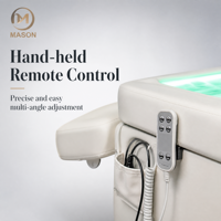 Table de massage électrique réglable à 4 moteurs, pliable, avec hydrothérapie spa, portable, pour salon de beauté et soins du visage