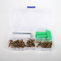 Emballage en plastique personnalisé Vis pour cloison sèche à filetage grossier Vis pour panneau de gypse Jeu de vis en fibre de cloison sèche avec courroie en plastique