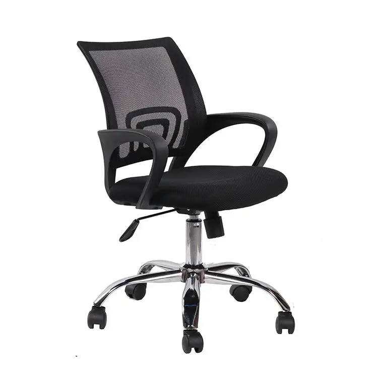 Silla de escritorio computador preto tecido ergonômico mesa cadeira moderna executiva giratória escritório cadeira