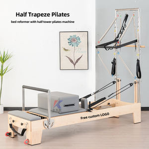 Balançoire demi-surélevée Pilates Reformer avec tour Demi-<span class=keywords><strong>position</strong></span> pour l'entraînement <span class=keywords><strong>Yoga</strong></span> Lit Body Balance Pilates Reformers Machine - Product Image 2