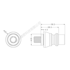 Mandrin pneumatique <span class=keywords><strong>AMF</strong></span>-K20.3-C1 en acier de précision MTS, système de <span class=keywords><strong>point</strong></span> zéro à 4 centres pour l'usinage lourd CNC - Product Image 3