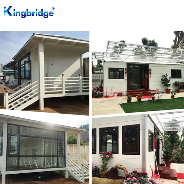 Kingbridge وحدات الجاهزة أربعة الموسم شمسي الجوف الشمس منزل الألومنيوم غرفة زجاجية حل الزجاج سونرووم
