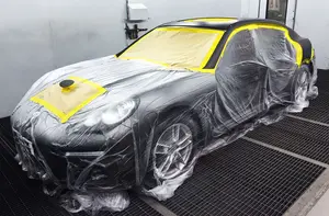 Fita adesiva automotivo de alta temperatura para pintura de carros, papel adesivo 244