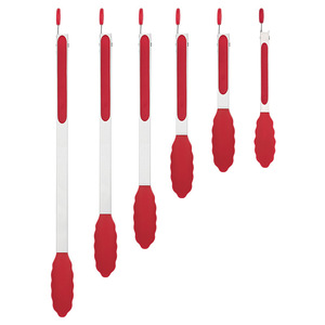 Silicone Food Clips 9 Inch Stainless Steel High Temperature Resistant For Grilling Meat And Bread - Product Image 1