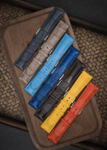 100% correas de reloj de lujo de cuero de cocodrilo Real hechas a mano tamaños personalizados 18mm 20mm 22mm transpirable FÁBRICA DE Vietnam para hombres - Product Image 4