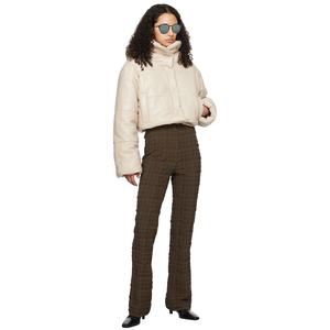 Veste matelassée en cuir pour <span class=keywords><strong>femme</strong></span> de haute qualité Fabricants de vêtements Manteau d'hiver avec logo personnalisé Veste en duvet pour femmes - Product Image 4