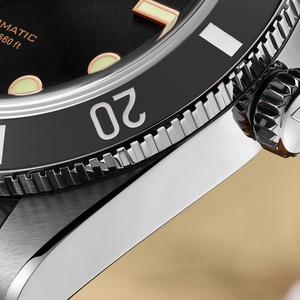 Montres de luxe pour hommes Cronos 2025, 37 mm, Diver BB54, vintage, automatique, lunette en aluminium mat, maillons de bracelet, saphir, 20 bars, L6033 - Product Image 6