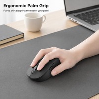 Mouse Optik Nirkabel Ergonomis 2.4G 4D dengan Receiver USB, untuk Tangan Kanan, Tersedia, untuk Kantor, Laptop, PC, Desktop, Tablet