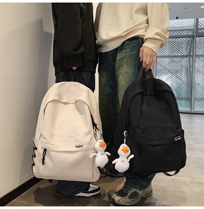 <span class=keywords><strong>Sac</strong></span> à dos décontracté en nylon <span class=keywords><strong>de</strong></span> style <span class=keywords><strong>japonais</strong></span> avec logo personnalisé et porte-clés <span class=keywords><strong>de</strong></span> dessin animé pour les élèves du primaire et du collège - Product Image 2
