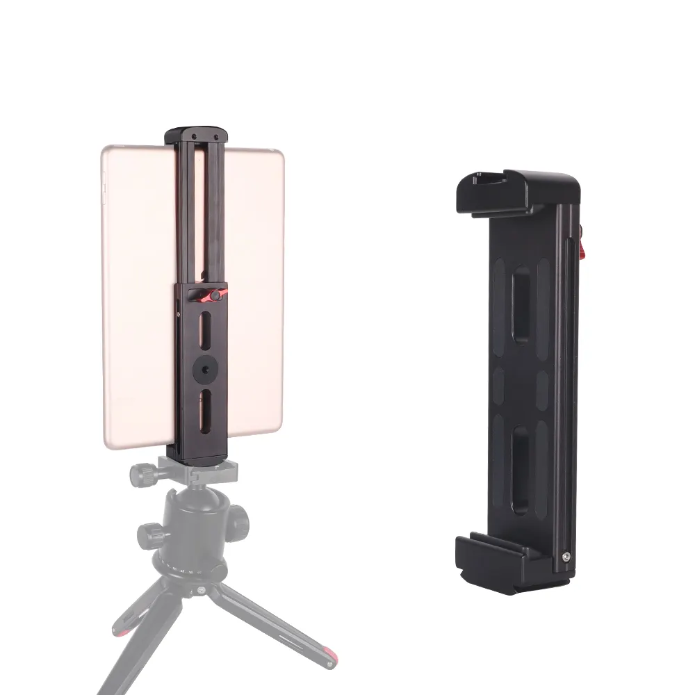 KALIOU Z024 Aluminium Alloy Tablet Tripod Mount U-Pad Holder Stand for IPad Mini Action Camera Accessories