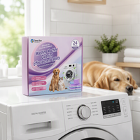 Tablettes nettoyantes pour lave-linge à dissolution rapide pour un contrôle des odeurs d'animaux domestiques et un linge plus frais à la maison