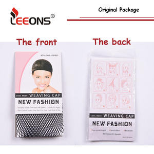 Gorro de malla transpirable y ligero Leeons, negro, para peluca, de nailon, con entrega rápida para mujeres - Product Image 6