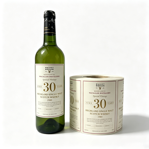 Whisky <span class=keywords><strong>Single</strong></span> <span class=keywords><strong>Malt</strong></span> Macallan 1989 Vintage Spécial Premium Vieilli <span class=keywords><strong>30</strong></span> Ans en Vinyle Imperméable – Fourniture pour Bars et Restaurants, Article de Collection - Product Image 5