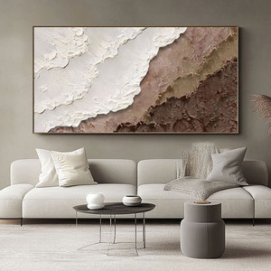 الفن الأصلي الحد الأدنى موجة مجردة مشهد بحري قماش جدار الفن 3D محكم لغرفة المعيشة الشحن السريع من السهل شنقا - Product Image 5