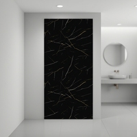 Panneau de douche en PVC dense Grey Star, panneaux muraux, revêtement mural intérieur
