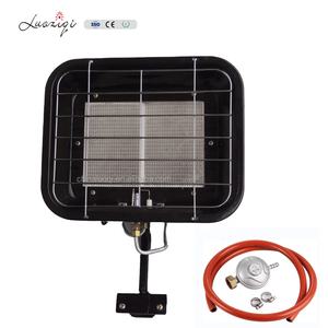 Outside Small Gas <strong>Bbq</strong> Heater with Cast Iron Adjustable Bracket Link Gas Cylinder Black 2 Ceramic Plates <strong>Masonry</strong> Heaters for Sale - Product Image 1