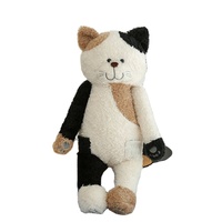 Penjualan Langsung Pabrik Mainan Kucing Plush dengan Isian Jelly Panas yang Dapat Diisi Ulang, Mainan Kucing Plush Besar 110cm, Boneka Kucing Besar