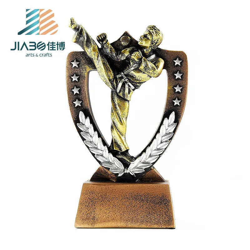Factory Direct Custom Souvenir Design Legierung Metall Boxen Judo Sport Karate Taekwondo Trophy Award Cups Memento