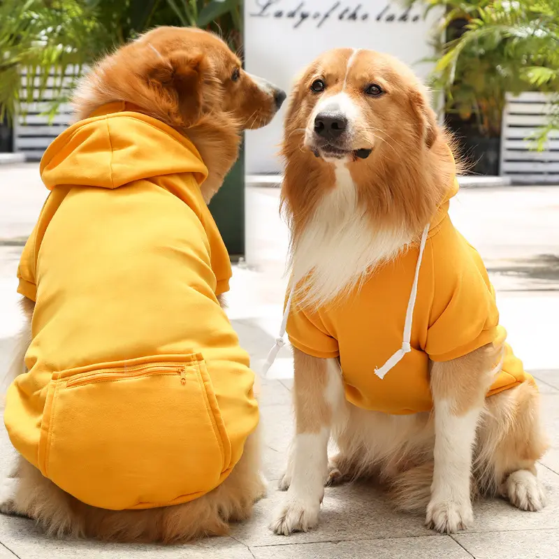 Vêtements à capuche personnalisés pour chiens de grande taille Tenues pour chiots Vêtements à capuche pour chiens Fournitures pour animaux de compagnie Vêtements pour animaux de compagnie