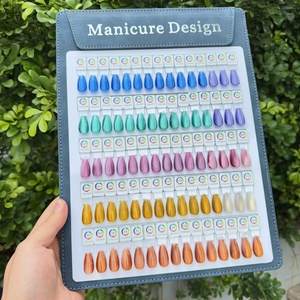 แผ่นแสดงสีเล็บแม่เหล็กแบบถอดได้ บอร์ดหนังสีหนังสือ 60/75 สี สำหรับแสดงสีเจลทาเล็บ อุปกรณ์ทำเล็บสำหรับร้านทำเล็บ ขายส่ง - Product Image 6