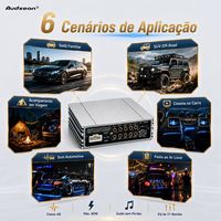 Amplificateur de puissance 4 canaux, processeur DSP automobile professionnel 8 canaux, Japon AKM RMS 4x25W + 2x15W Max 4x50W 12V, fabrication d'usine
