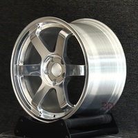 Rines de Aleación de Aluminio Forjado TE37 de 17-20 Pulgadas, 4x100, Cromados, para Honda GE6 GE8 GK5 GR3, Toyota Yaris MXPH10, Nissan